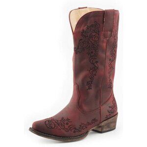Womens Riley Scroll Western Boot